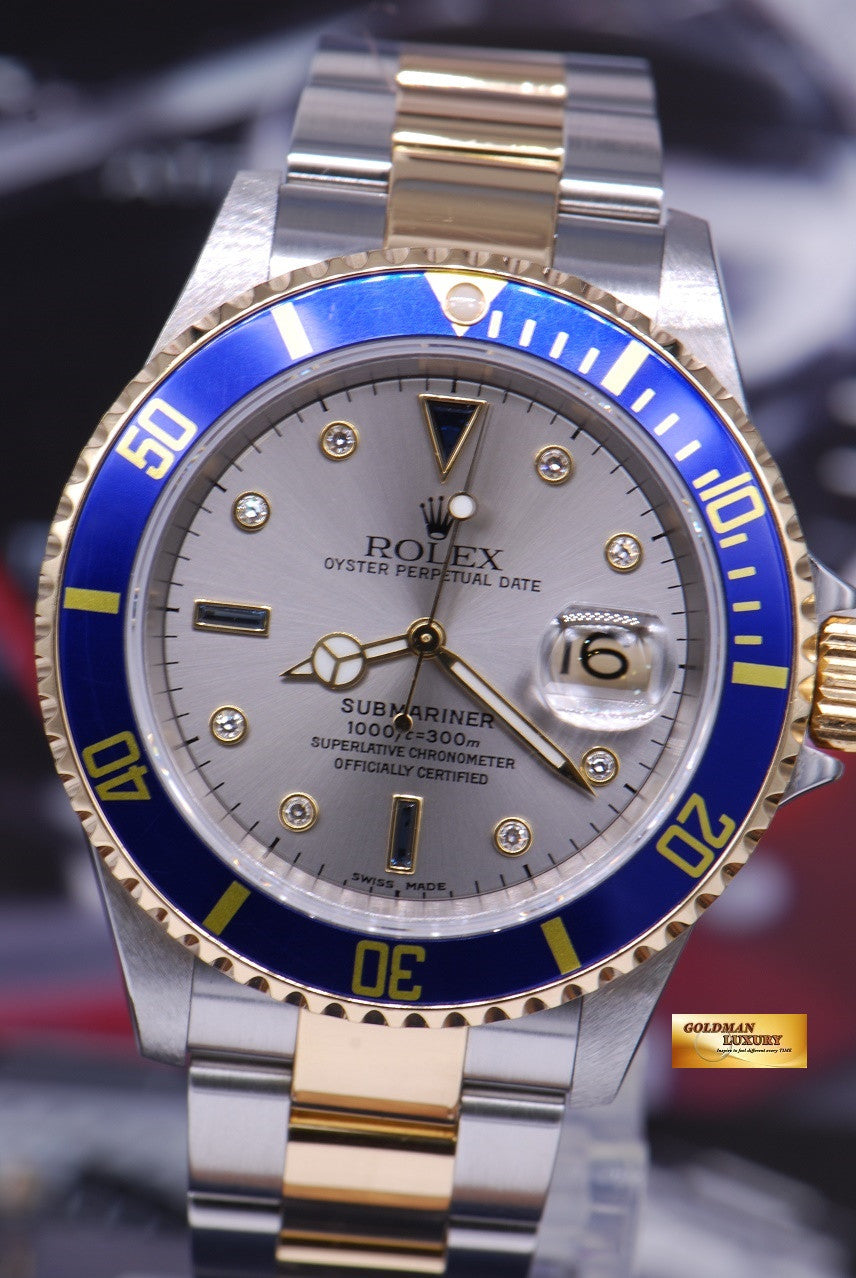 blue submariner half gold