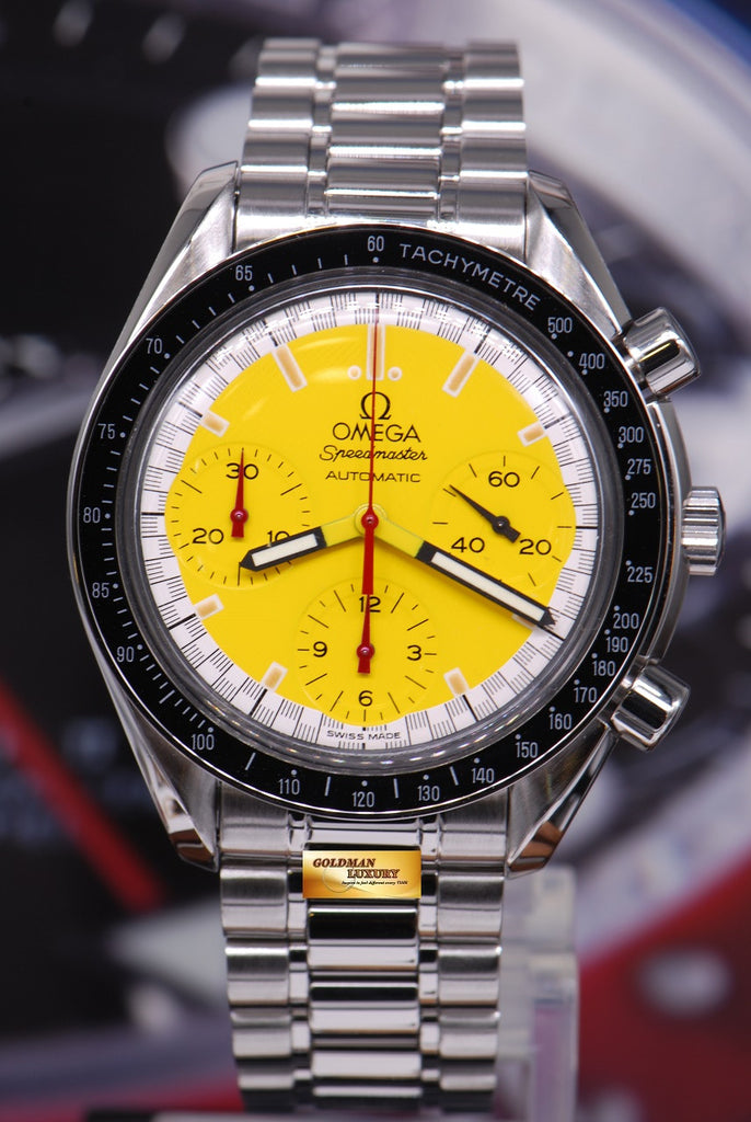 omega schumacher yellow