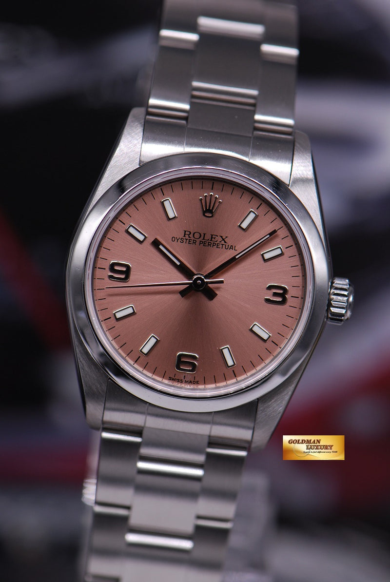 rolex oyster perpetual salmon face