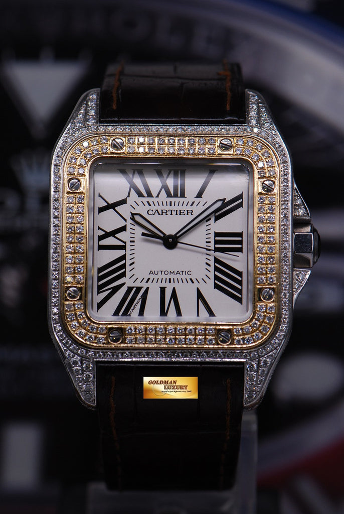 CARTIER SANTOS 100 XL HALF-GOLD CUSTOM 