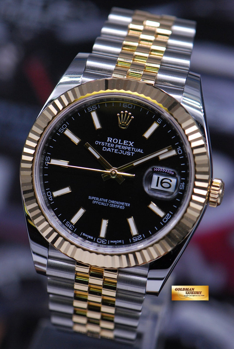 rolex datejust 41 half gold