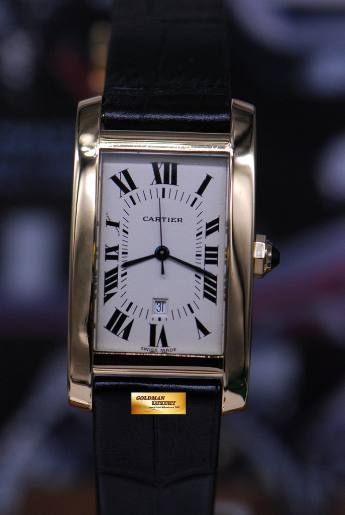 [SOLD] CARTIER TANK AMERICAINE 18K YELLOW GOLD LARGE AUTOMATIC 8172984 ...