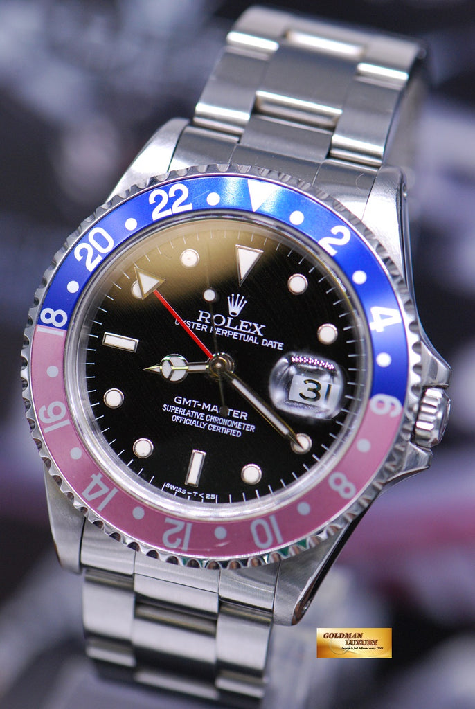 [SOLD] ROLEX OYSTER PERPETUAL GMT-MASTER I PEPSI BEZEL AUTOMATIC 16700 ...