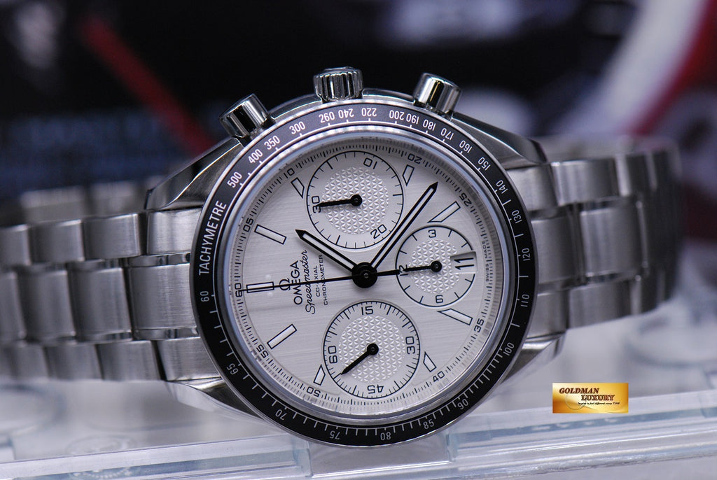 SOLD OMEGA SPEEDMASTER RACING CHRONOGRAPH 40mm WHITE ...