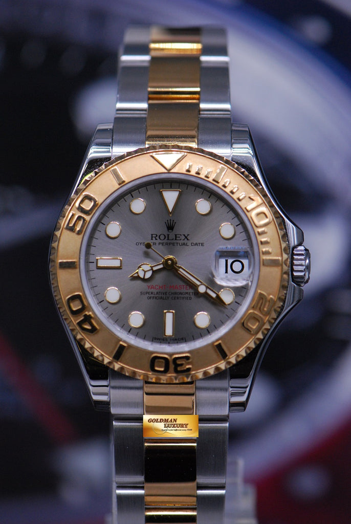 rolex yacht master half gold