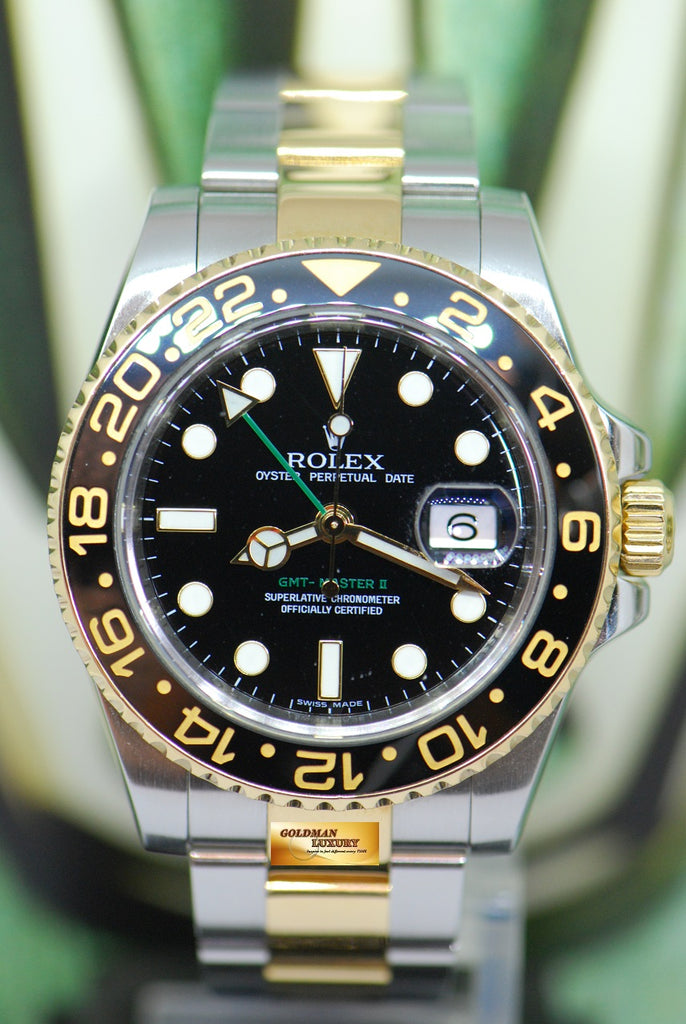 gmt master 2 half gold