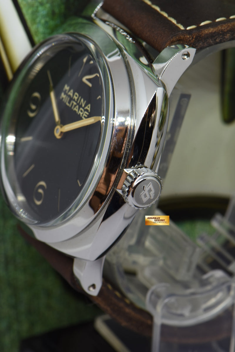 SOLD] PANERAI MARINA MILITARE 1940 SS 47mm MANUAL LIMITED EDITION PAM –  Goldman Luxury