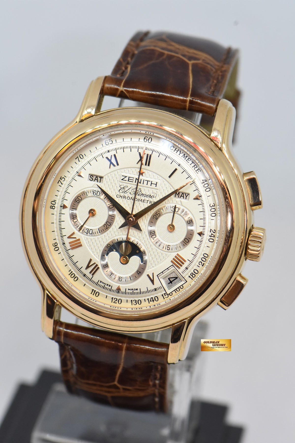 [SOLD] ZENITH EL PRIMERO CHRONOMASTER ANNUAL CALENDAR MOONPHASE 18K RO