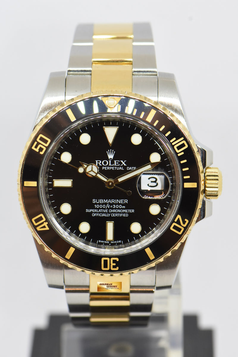 rolex sub half gold