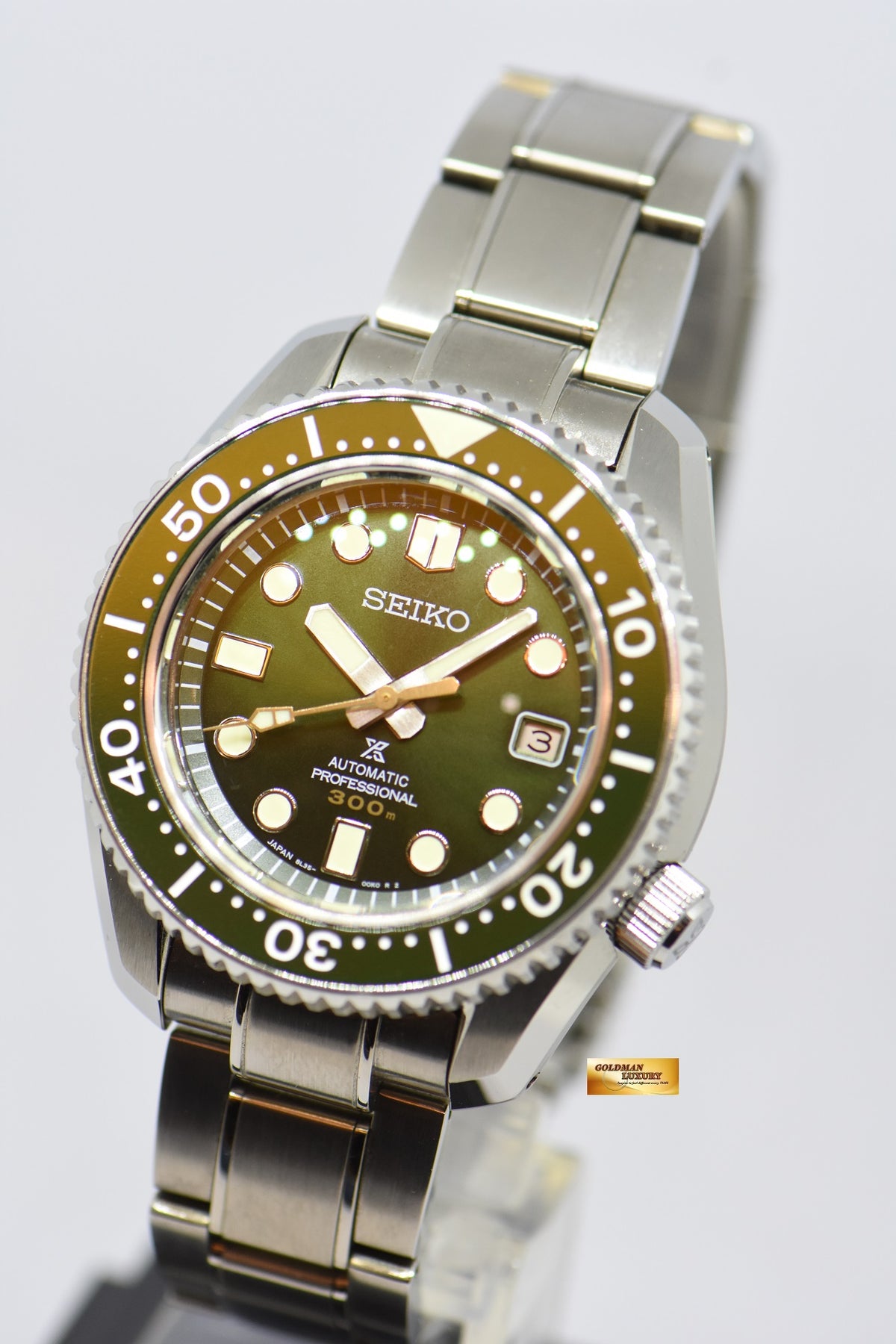 SOLD] SEIKO PROSPEX MARINEMASTER 300m “DEEP FOREST” LIMITED 1968 SLA0 –  Goldman Luxury