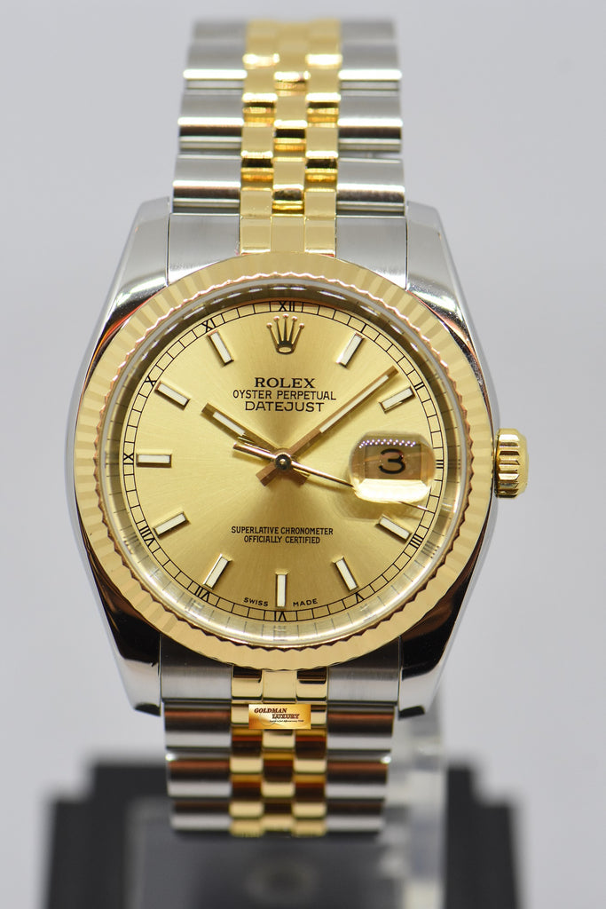 rolex datejust jubilee gold