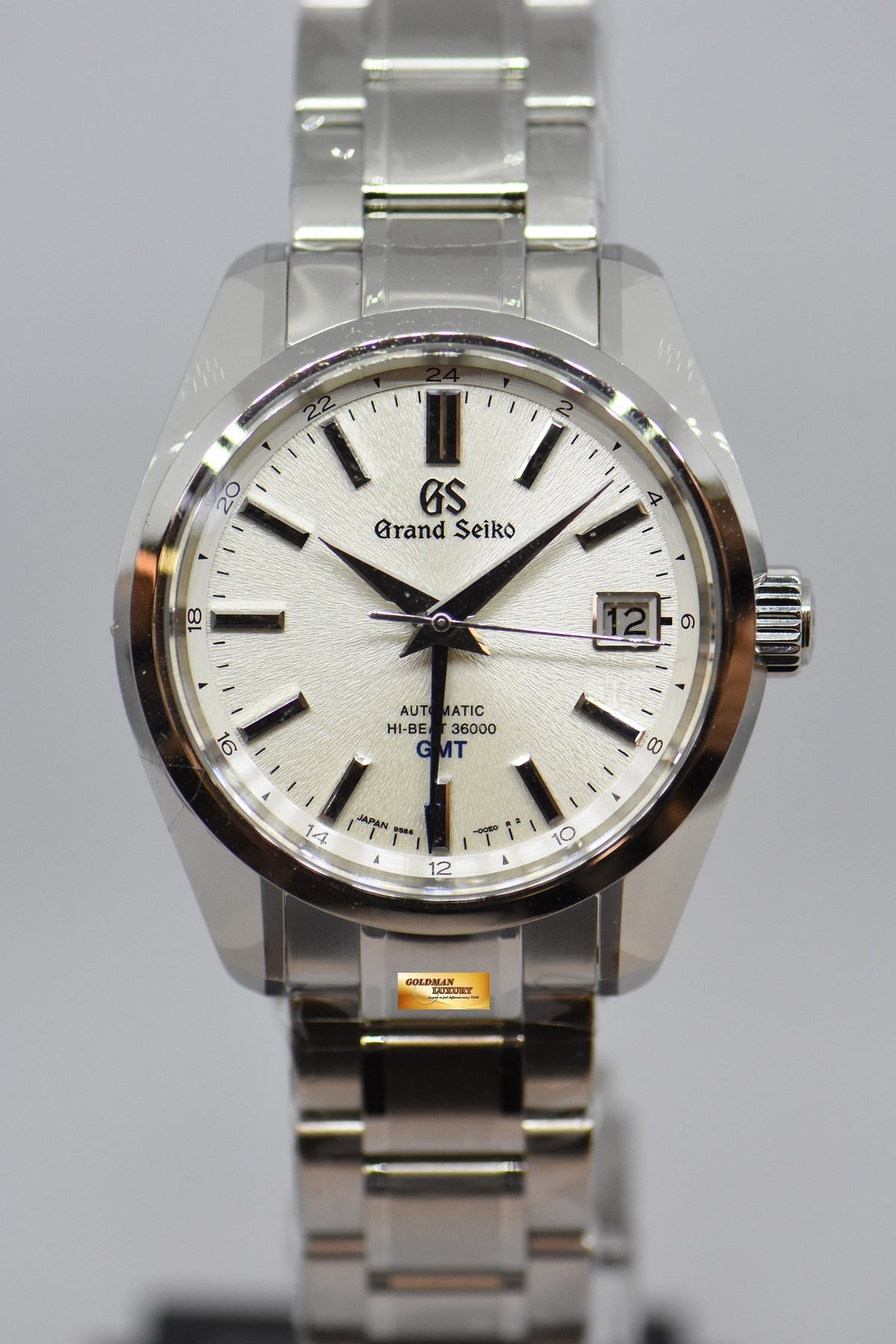 GRAND SEIKO “MT. IWATE” GMT HI-BEAT 36000 40mm STEEL IN BRACELET AUTOM –  Goldman Luxury