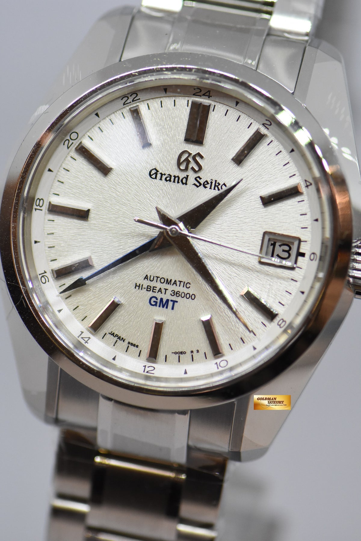 GRAND SEIKO “MT. IWATE” GMT HI-BEAT 36000 40mm STEEL IN BRACELET AUTOM –  Goldman Luxury