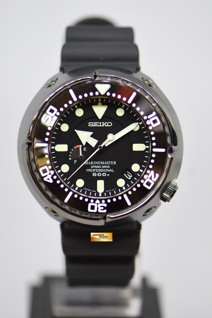 SOLD] SEIKO PROSPEX MARINEMASTER 600m SPRING DRIVE 49mm BRIGHT TITANI –  Goldman Luxury