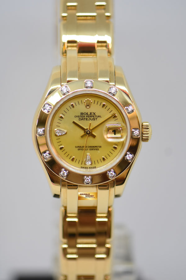 ROLEX Oyster Perpetual Datejust 18K Yellow Gold Chronometer Watch - $80K  APR Value w/ CoA!