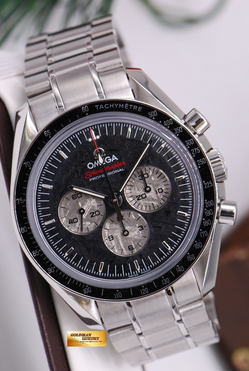 omega speedmaster meteorite dial