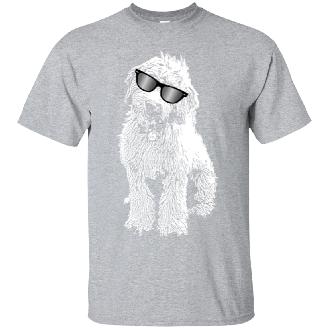 Doodle With Glasses - Gildan T-Shirt - I Love Goldendoodles