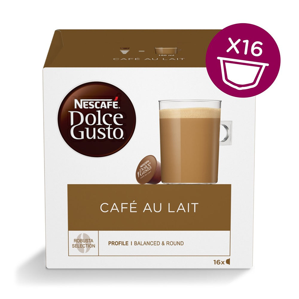 Nescafe Dolce Gusto Latte Macchiato Coffee, 16 Capsules/Box (NES27326)