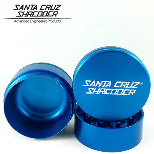  Santa Cruz Shredder Herb Grinder 3 Piece Medium 2 1/8 Superior  Grip and Aluminium (Blue): Home & Kitchen