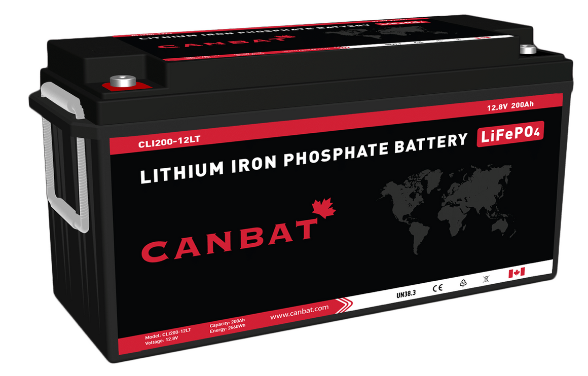 CANBAT 12V 200Ah Cold Weather Lithium Battery (LiFePO4) Off The