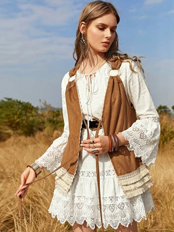 Camel Boho Vest - Boho Buys