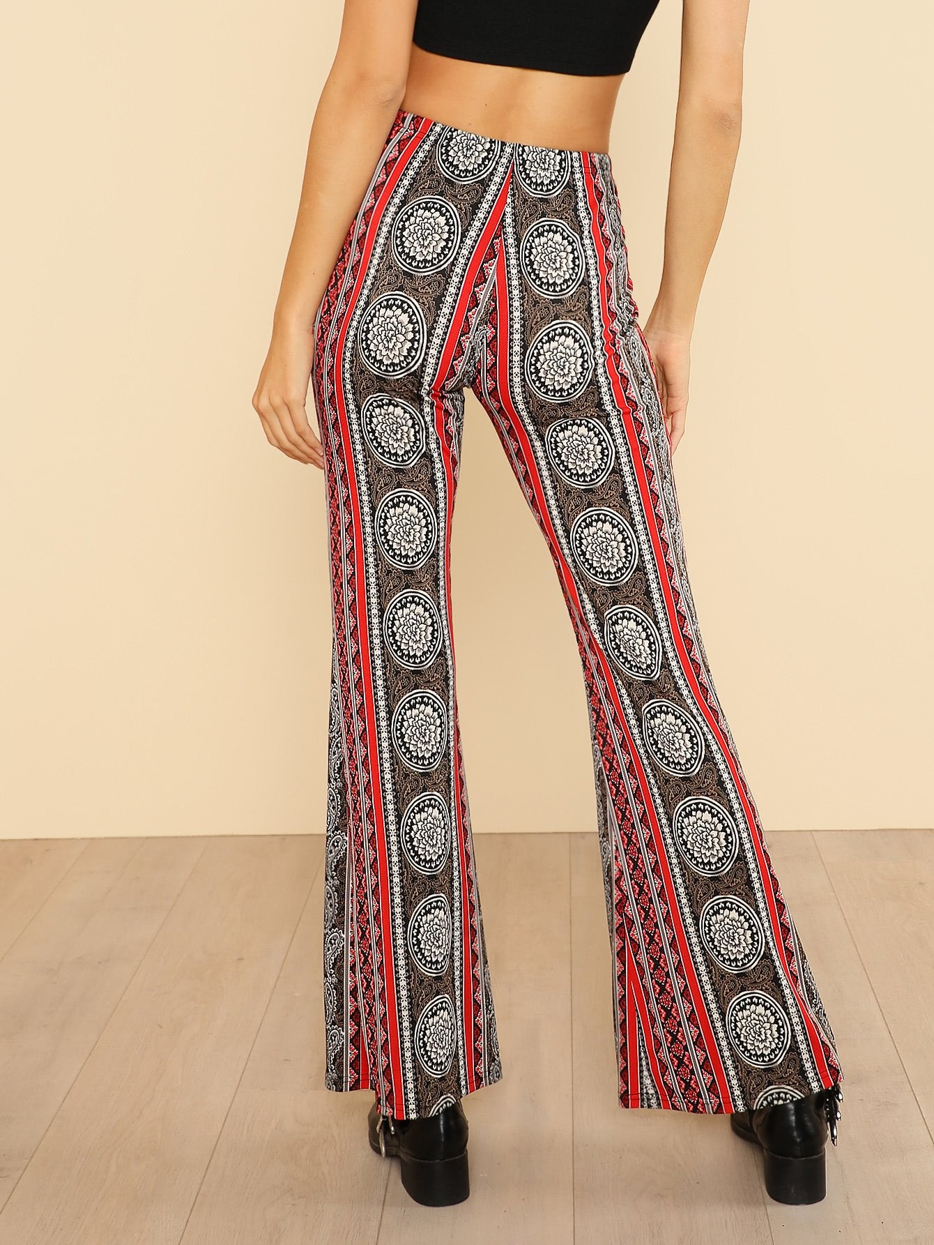 Stretch Flared Pants - Boho Buys