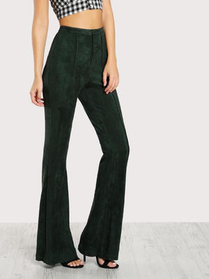 Green Flared Pants - Boho Buys