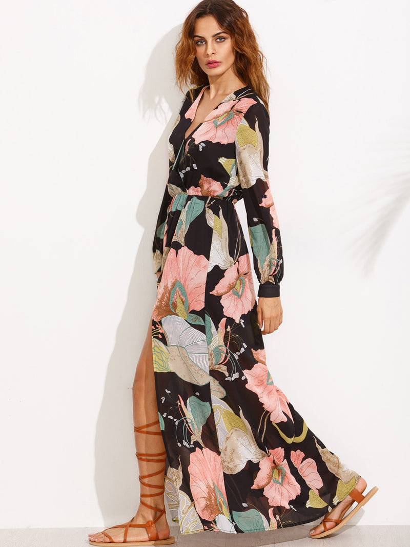 Floral Print Maxi Dress - Boho Buys