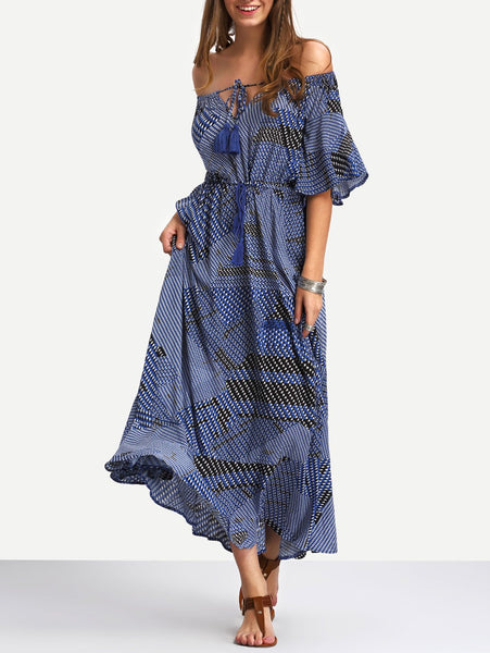 Navy Blue Maxi Dress