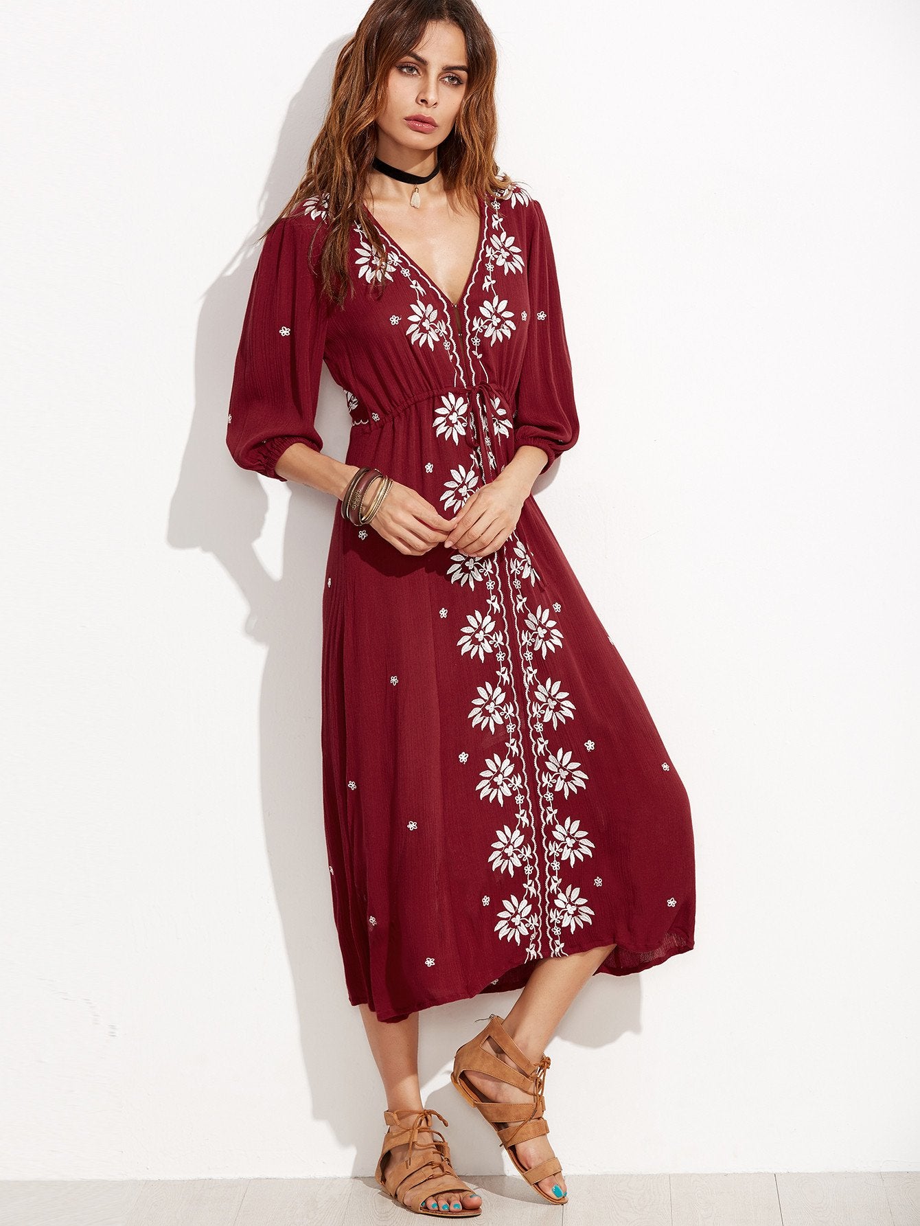 Red Long Dress - Boho Buys