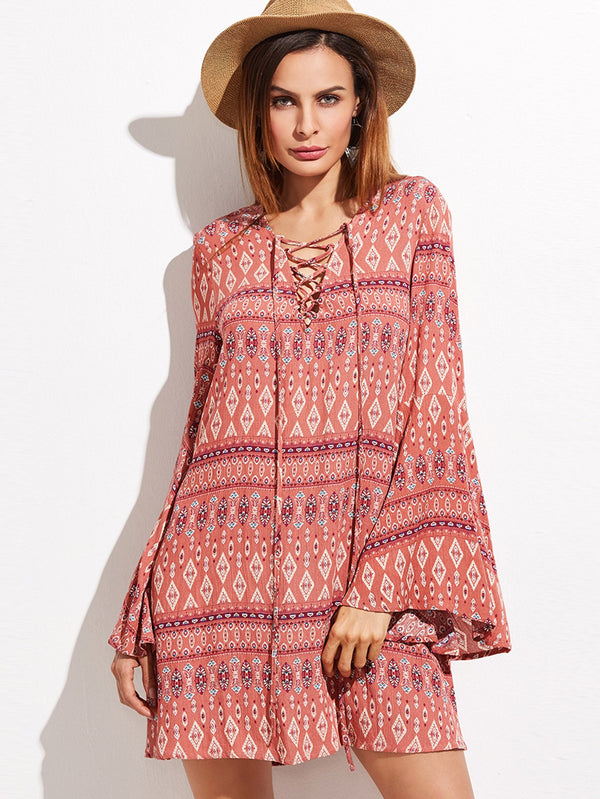 Red Shift Dress - Boho Buys