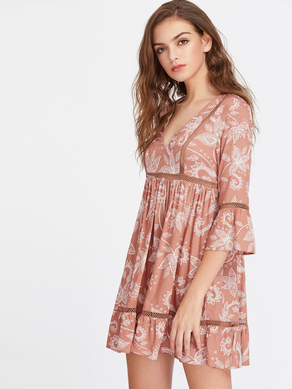 Paisley Shift Dress - Boho Buys