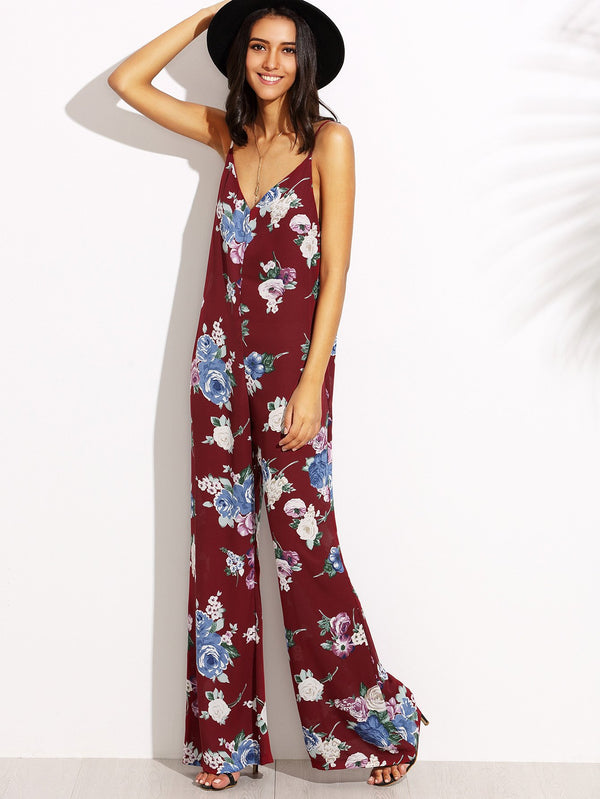 Floral Jumpsuit - Boho Buys