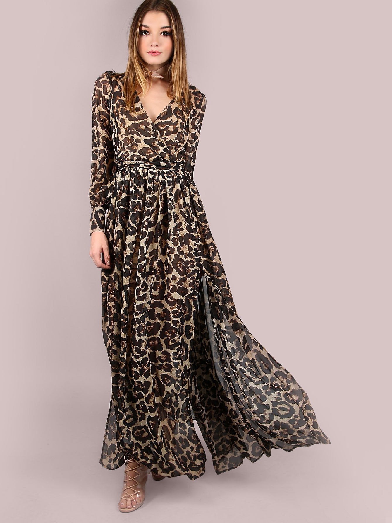 Leopard Print Maxi Dress - Boho Buys