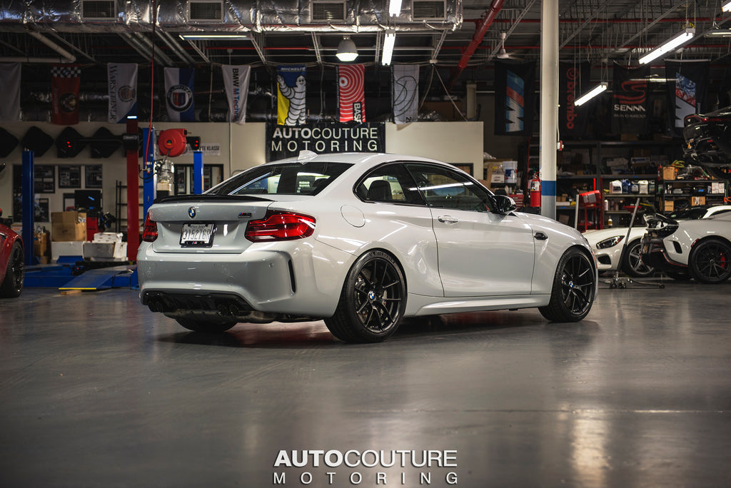 Hockenheim Silver BMW M2 Competition F87N in our New Jersey Detail Shop