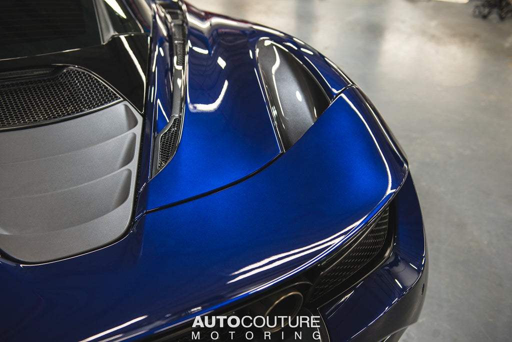 Blue McLaren 720S PPF and Ceramic coating at our east coast detail shop