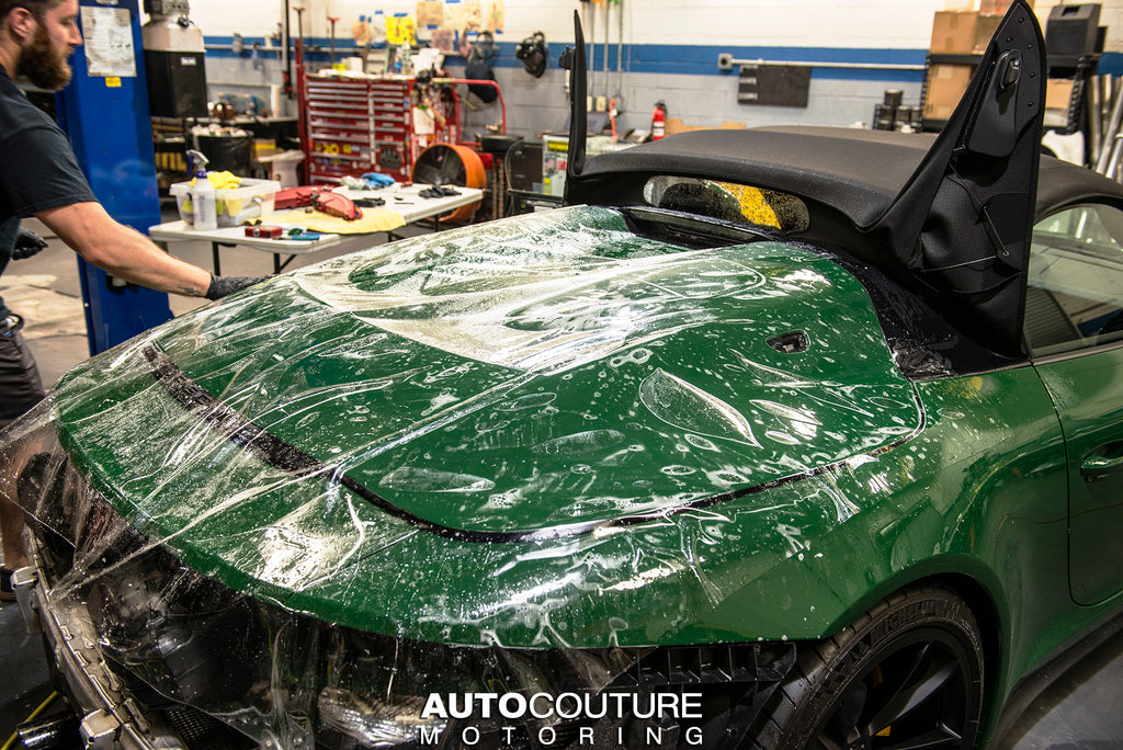 Porsche 911 Speedster getting full paint protection film and ceramic coating
