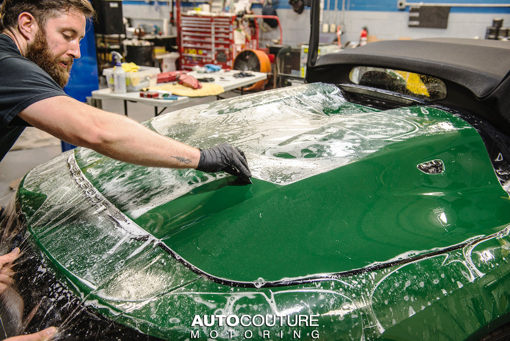 Porsche 911 Speedster getting full clear bra 