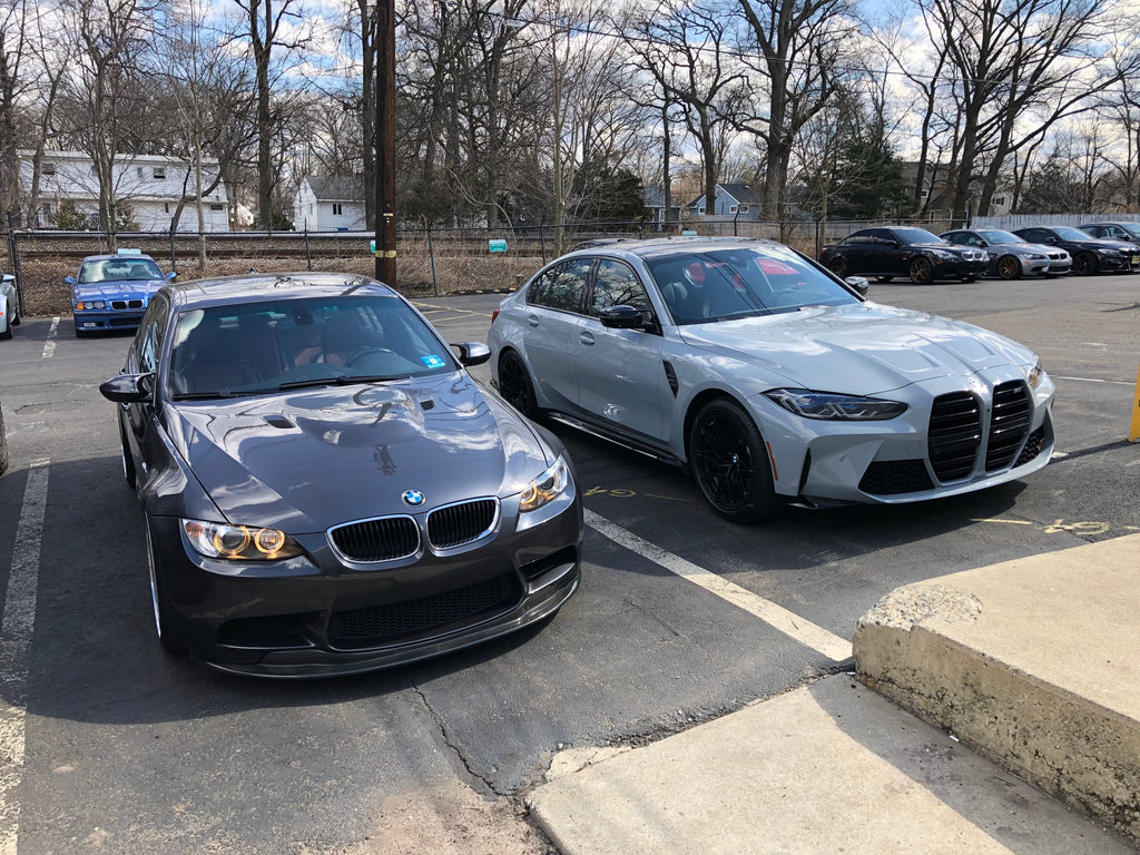 And side by side with my E90