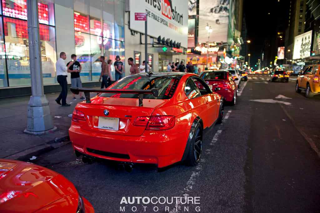 BMW's in Times Square Limerock E92 M3 