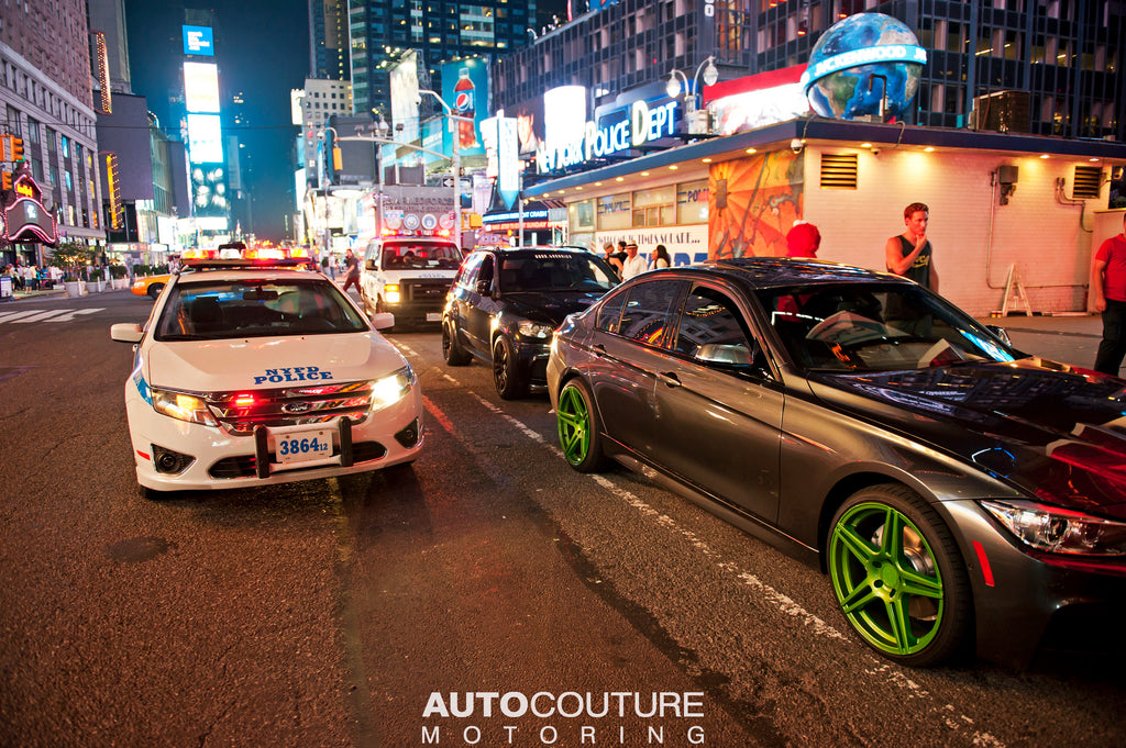 BMW's in Times Square