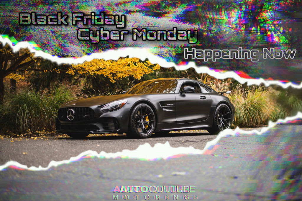 Black Friday Sale and Cyber Monday Deals at autocouturemotoring.com performance car parts on sale