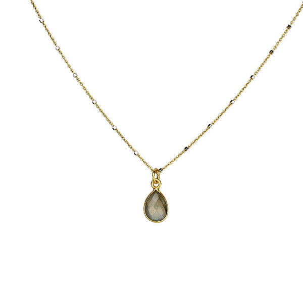 Pera Drop Necklace - Gold - Laura Tanner Jewelry