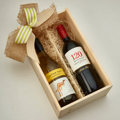 2 Wine in Wooden Box