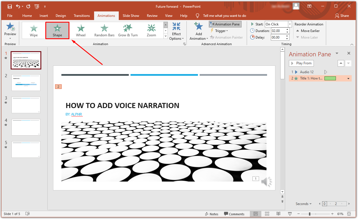 How to Add Voiceover to Powerpoint on Ipad?