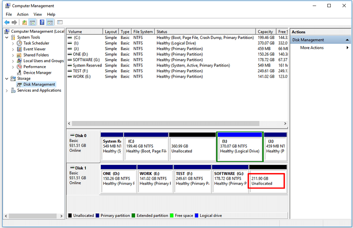 How to Allocate Unallocated Space in Windows 10?