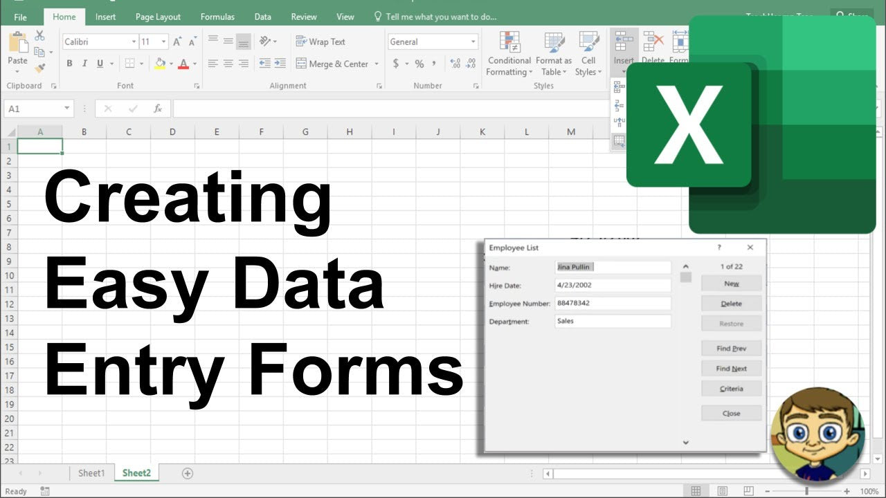 How to Create Form in Excel?