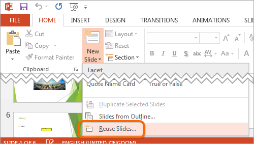 How to Insert Slides From Another Powerpoint?