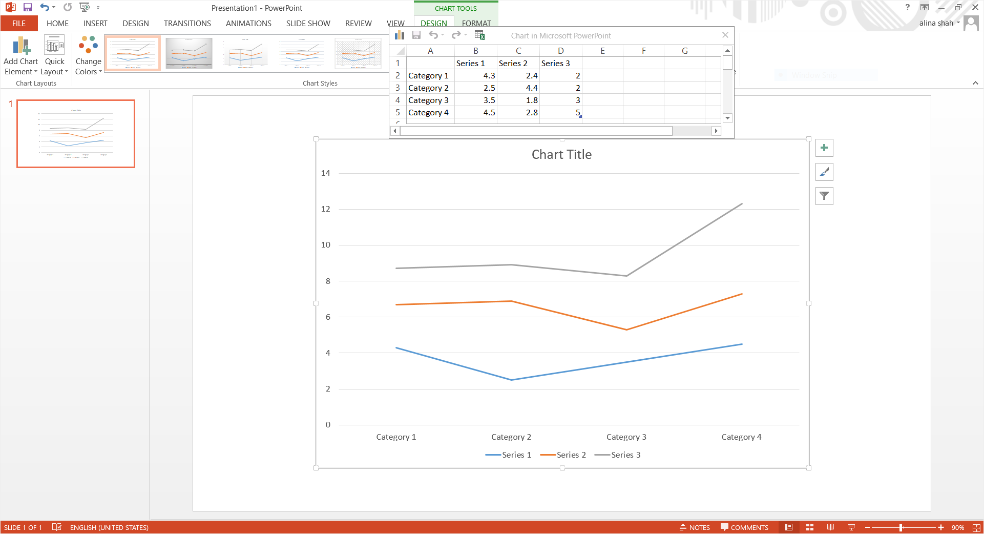 How To Make Line Graph In Powerpoint?