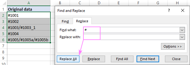 How to Get Rid of in Excel?